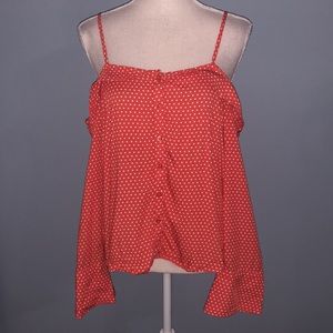 Lulus Elena polka dot off the shoulder top